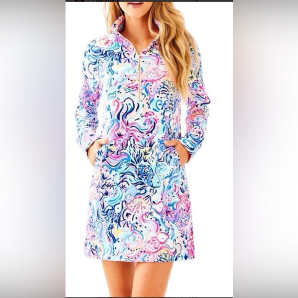 Lilly Pulitzer mom & daughter set dresses popover skipper.